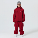 Unisex Skianzug | Funktionaler Wetterbeständiger Schutz – Rot