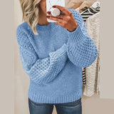 Geneva – modischer Pullover mit luxuriöser Weichheit – Himmelblau