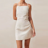 Daniela | Elegantes und stilvolles Minikleid – Beige