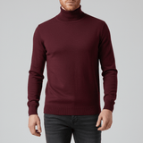 Slim-Fit-Rollkragenpullover - Friedrich – Rot