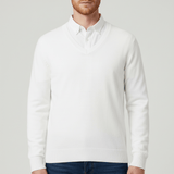 Slim-Fit V-Ausschnitt Pullover - Keanu – Weiß