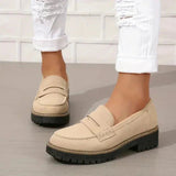 Slipper Mit Niedrigem Blockabsatz - Liv – Beige