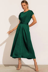 Sierra - Elegantes Maxikleid – Smaragdgrün