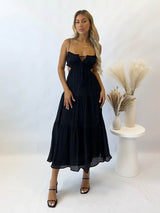 Elfrein | Atemberaubendes Kleid für Damen – Schwarz