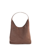 Elegante vegane Wildleder-Tasche – Geräumige Schulterhandtasche – Hellbraun