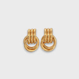 Nela – Filigrane Knotenohrringe in Goldoptik – Gold