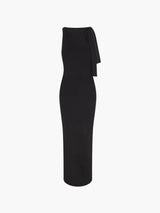 Kylie - Gedrehtes Maxikleid – Schwarz