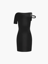 Kylie – Gedrehtes Minikleid – Schwarz