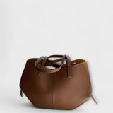 Tamari Vintage Tote Tasche Für Damen – Geräumige Ledertasche Mit Komfortablem Schulterriemen – Braun