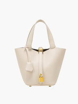 Luxus Damenhandtasche – Veganes Leder – Elegant & Vielseitig – Creme