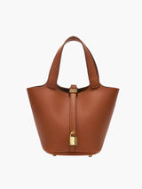 Luxus Damenhandtasche – Veganes Leder – Elegant & Vielseitig – Braun