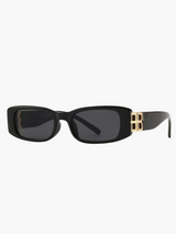 Luxuriöse Damen-Sonnenbrille mit UV400-Schutz & Acetat-Rahmen – Schwarz