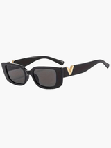 Damen Retro Vintage Stil Sonnenbrille | Kleiner Rahmen – Schwarz