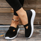 LIZA - Orthopädische Mesh Slip On Turnschuhe – Schwarz