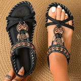 Alice | Fußgewölbestütze Orthopädisch Sandalen – Schwarz