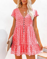 Maria | Sommerzauber Kurzes kleid – Rot