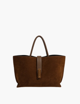 Wildledertasche im Premium-Stil – Braun