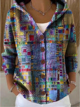 Shaharit - Eleganter Gemütlicher Strickjacke Mit Knöpfen – Violett