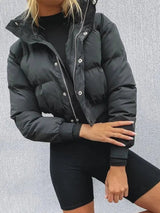 Sophie | Modische Pufferjacke für Damen – Schwarz