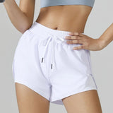 Sportliche Schwimmshorts mit praktischer Tasche – Weiß