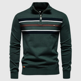 Sportlicher Pullover mit modernem Kontrastdesign – Grün