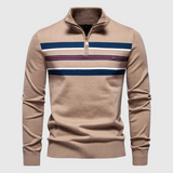 Sportlicher Pullover mit modernem Kontrastdesign – Khaki