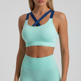 Sportlicher Nahtloser Bustier - MotionLuxe – Blau