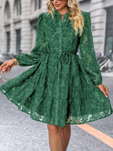 Damenkleid | Kurze Ausführung mit gerader Linienführung – Grün