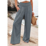 Maria - Elegante bequeme Leinenhosen – Grau