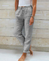 Stacy – Leichte Sommerhose für Damen – Grau