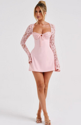 Elegantes Minikleid für Feste | Mirla – Rosa