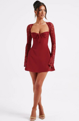Elegantes Minikleid für Feste | Mirla – Rot