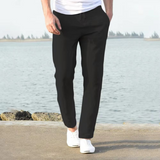 Stilvolle Leinen Hose Herren – Schwarz