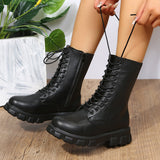 Stilvolle Plateau Boots für Elegante Anlässe – Schwarz