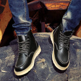 Peer™ | Herren-Retro-Stiefel – Schwarz