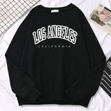 Damen-Sweatshirt mit Rundhalsausschnitt | Übergroß – Schwarz