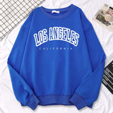 Damen-Sweatshirt mit Rundhalsausschnitt | Übergroß – Blau