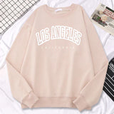 Damen-Sweatshirt mit Rundhalsausschnitt | Übergroß – Beige