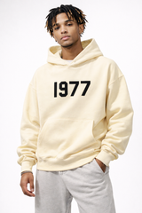 Streetwear-Hoodie Mit Raglanärmeln - Robin – Creme Schwarz