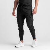 Stretchstoff Joggerhose Mit Taschen -  Francis – Schwarz
