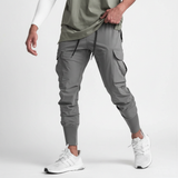 Stretchstoff Joggerhose Mit Taschen -  Francis – Grau