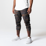 Stretchstoff Joggerhose Mit Taschen -  Francis – Braun-Camouflage