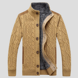 Strickjacke Mit Knopfleiste Vorne - Mats – Beige