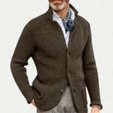 Strickjacke mit Struktur für Eleganten Look – Dunkelbraun