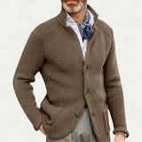 Strickjacke mit Struktur für Eleganten Look – Hellbraun