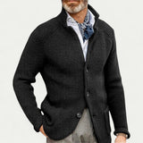 Strickjacke mit Struktur für Eleganten Look – Schwarz