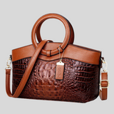 Strukturierte Tasche Mit Tragegriffen - Hannah – Braun