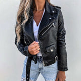 Laura | Stylische jacke mit Reverskragen – Schwarz