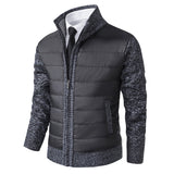 Stylische Strickjacke mit Reißverschluss für Winter – Dunkelgrau - 1