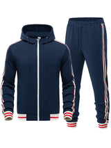 Stylischer Trainingsanzug mit Modernem Streifenlook – Marineblau